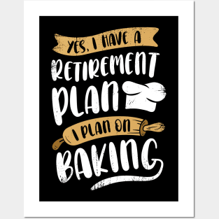 Baker Retirement Baking Lover Pensioner Gift Posters and Art